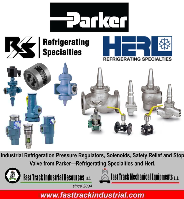 PARKER HERL, INDUSTRIAL REFRIGERATION UAE & Middle East  Fast Track Industrial Resources LLC has bee
