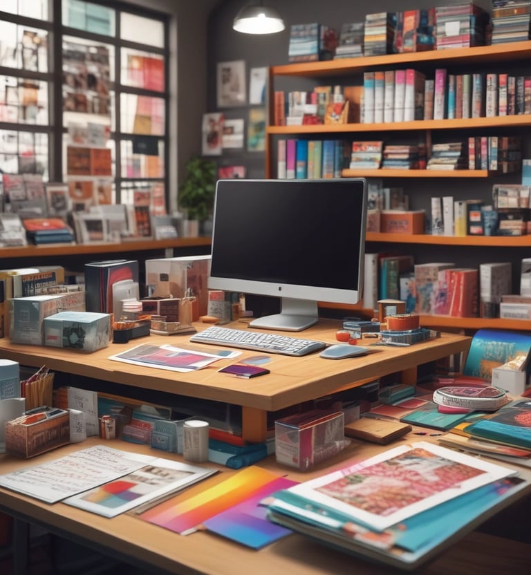 An array of custom packaging solutions beautifully arranged.