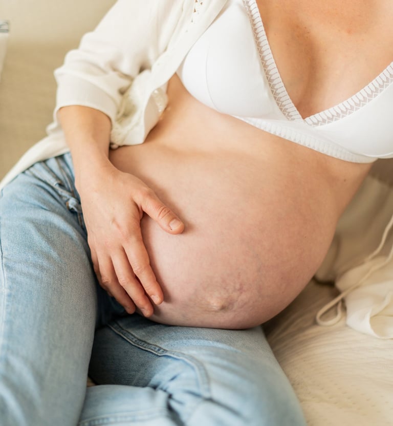 séance grossesse, capture en photo du beau ventre rond