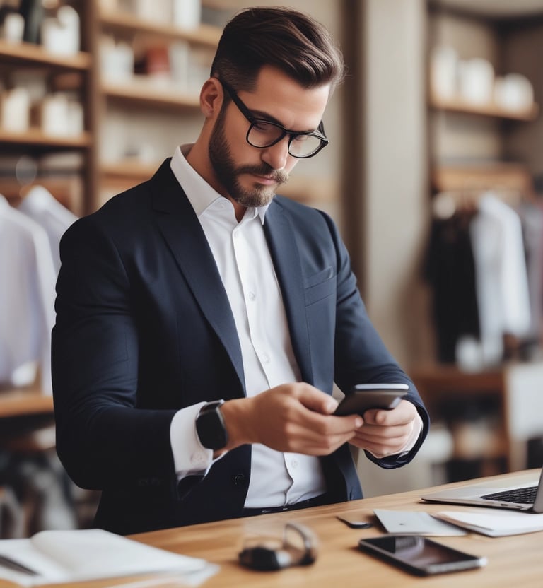 Automated follow-up messages engaging prospects instantly on a smartphone screen.