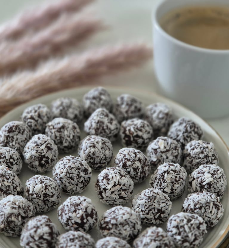 Dadelbollar med smak av Choklad & kaffe från Lazaridis