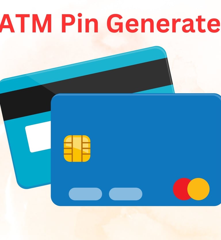 SBI Atm Pin Generate
