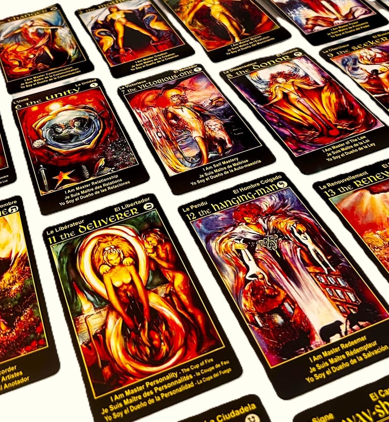 22 Major Arcana Tarot Cards A Grounded Tarot Guide for Beginners & Advanced I Am One Tarot Deck