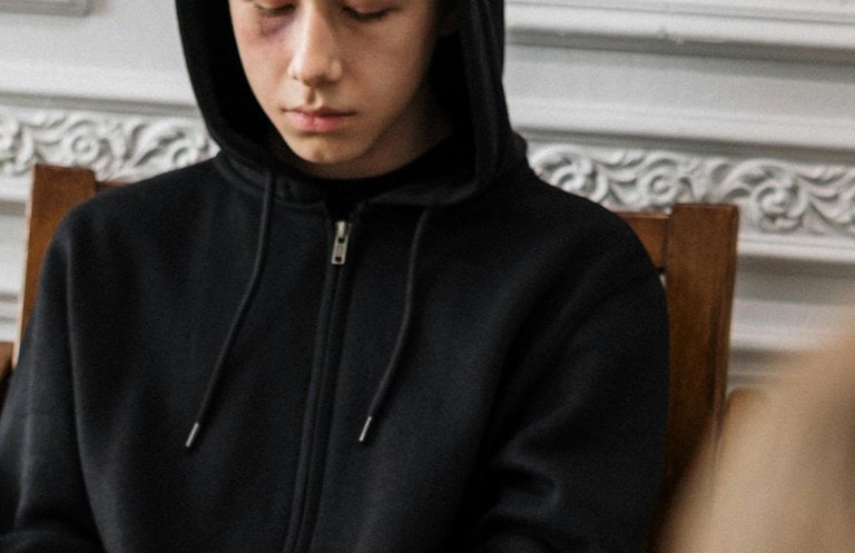 A teenager in therapy