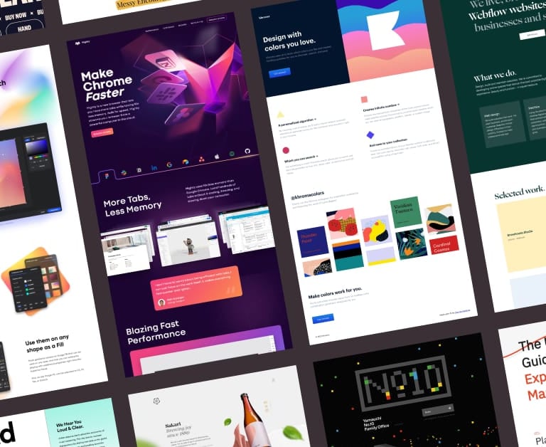 Single scroll website homepage preview