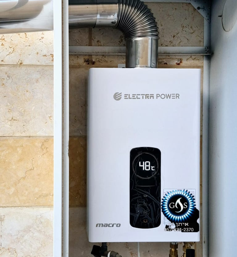 מחמם מים על גז