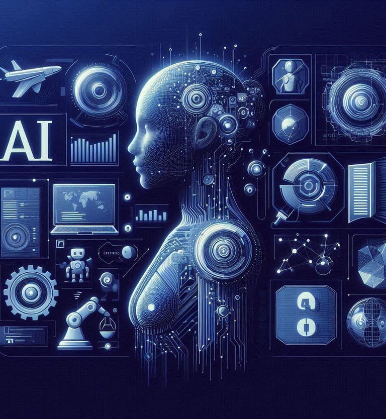 AI generated image representing AI projects