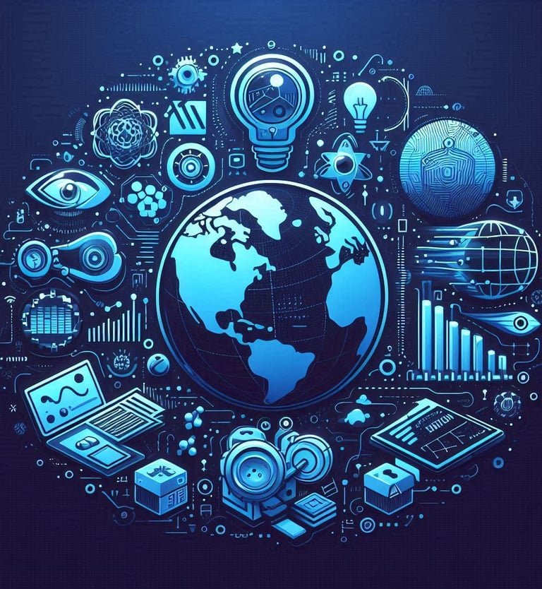 AI generated image representing research