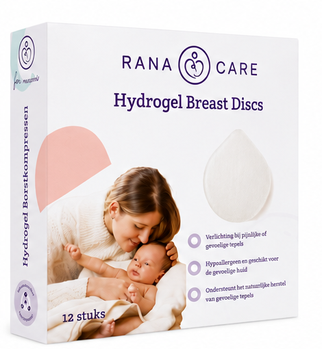 Verkoelende hydrogel tepelpads voor borstvoeding