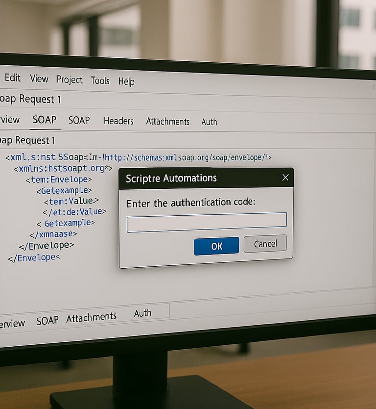 SoapUI, ReadyAPI, Groovy scripting, API Automation, Automated WBS Flows