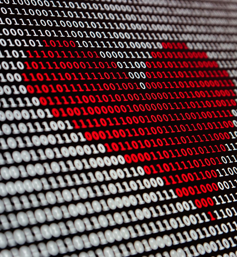 a heart shaped heart on a computer screen - Swrill