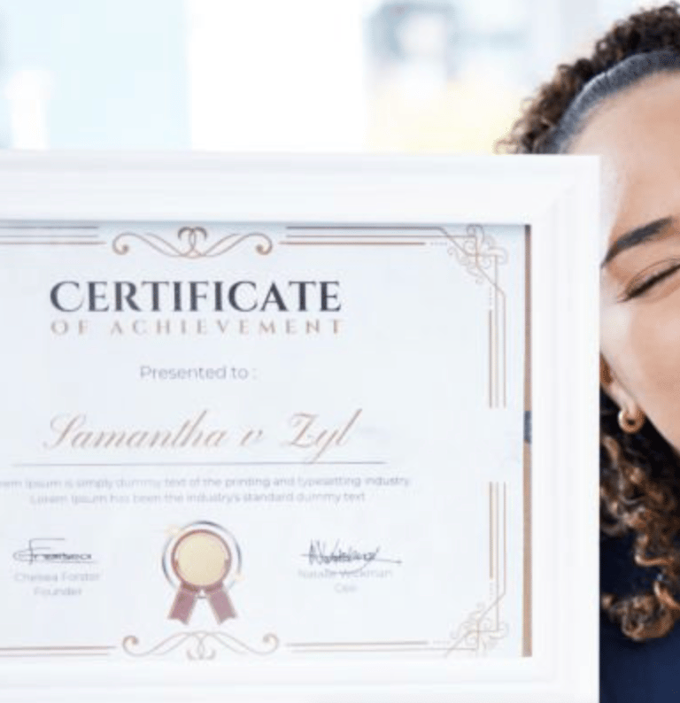 Student got certificate
