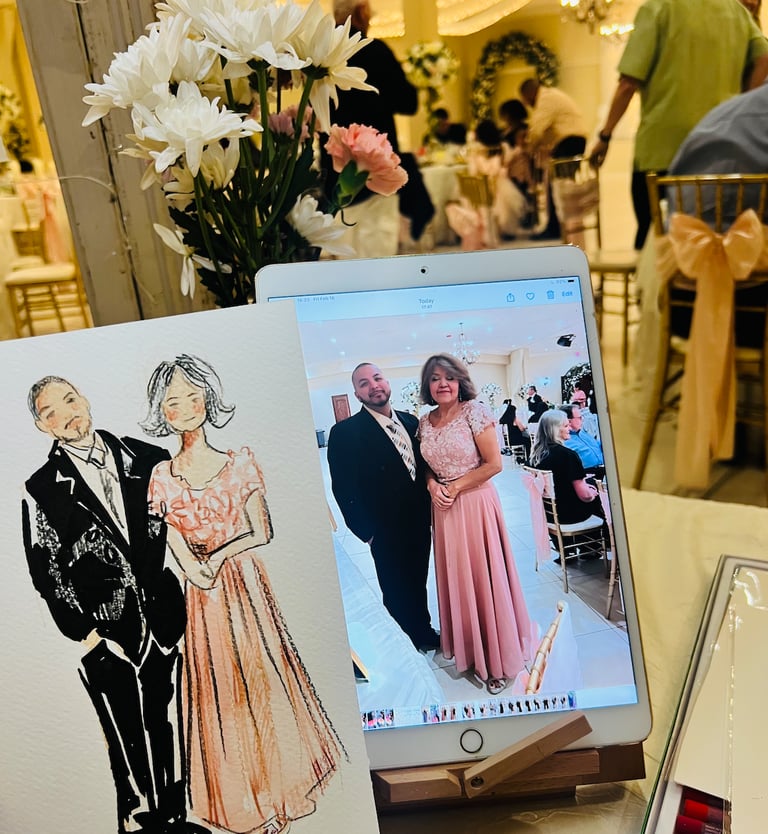 live guest illustration