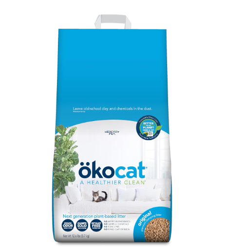  ökocat original wood clumping cat litter bag unscented natural non-toxic