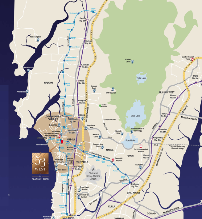 Location Platinum Corp 53 West DN Nagar Andheri West