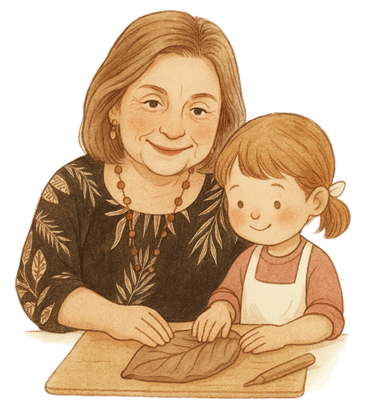 molio edukacijos mokytoja padeda mergaitei lipdyti iš molio lapus