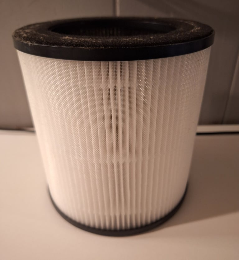 HEPA replacement filters for air purifier removing dust and particles.
