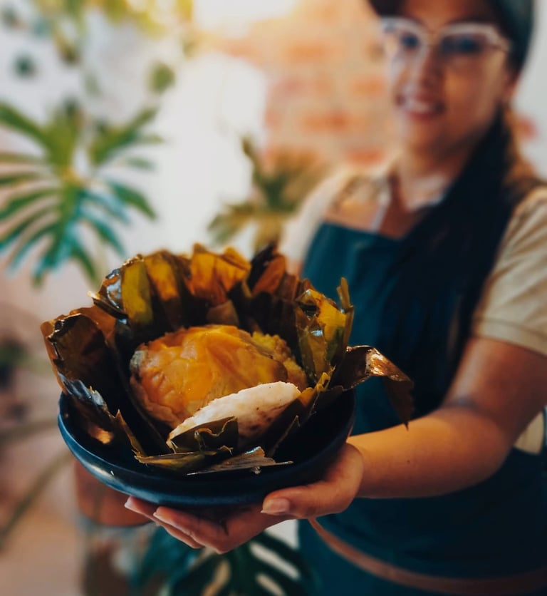 Tamal Quindiano en el Tamal Quindiando Restaurante del Corredor La Tebaida Quindío