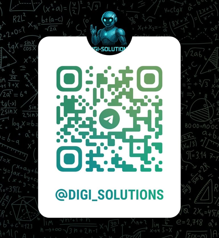 Telegram QR code to Digi-Solutions