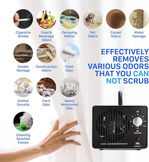 Air purification system - Ozone generator - Rosie Dazzlers Mobile Auto Detailing
