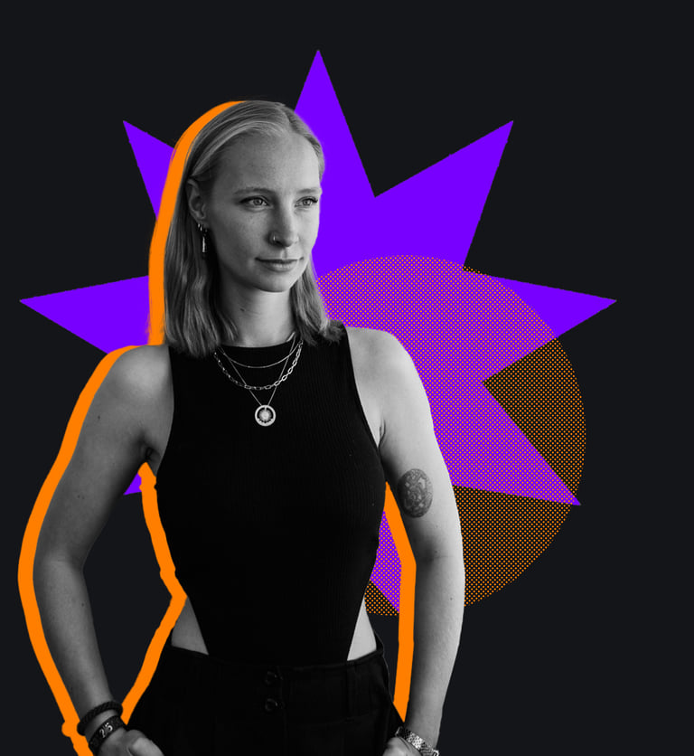 Laura Korrmann, Portrait schwarz weiß