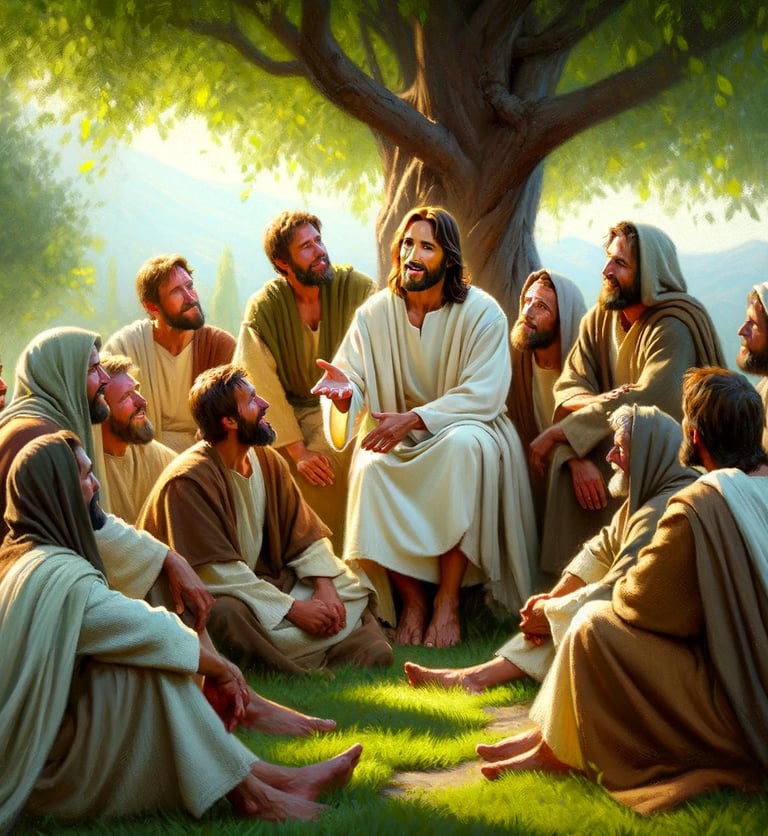 Jesús y sus discípulos