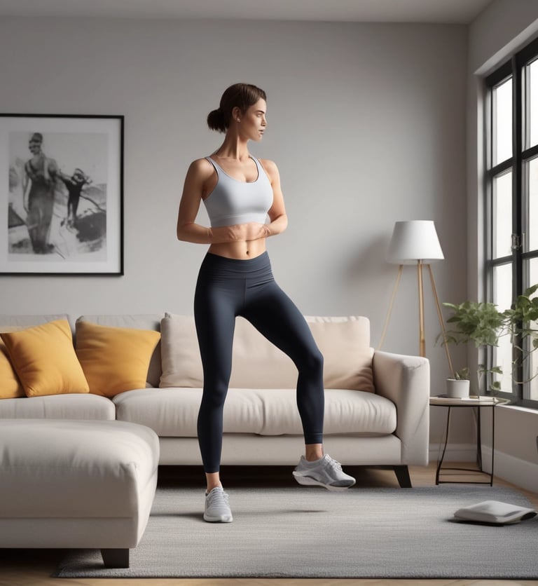 Photo of Mat Dunne coaching a client through a workout via video call.