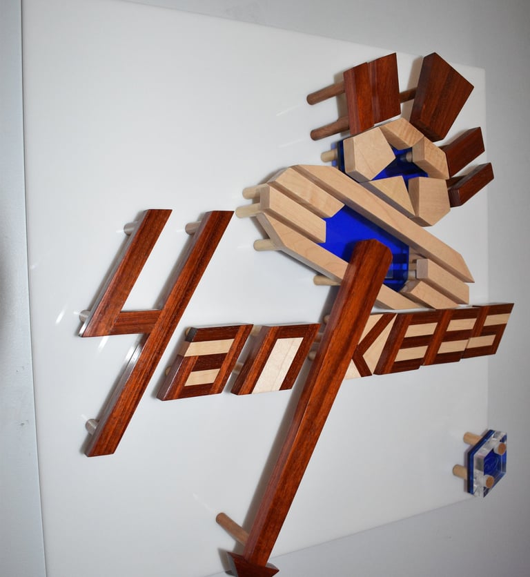 YANKEES wall pic-richWOODart.com-24"x24"-16 lbs.