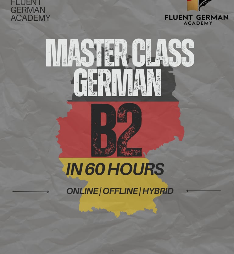 Best German Language Class Chennai B2 Level Poster