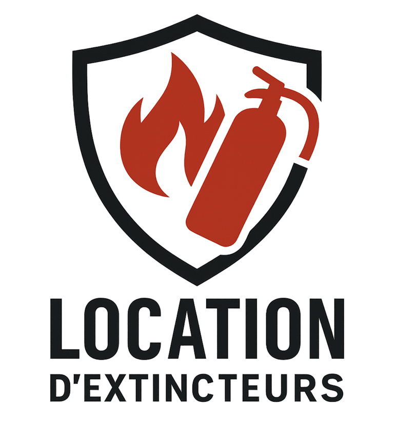 location d'extincteurs sur feu en formation