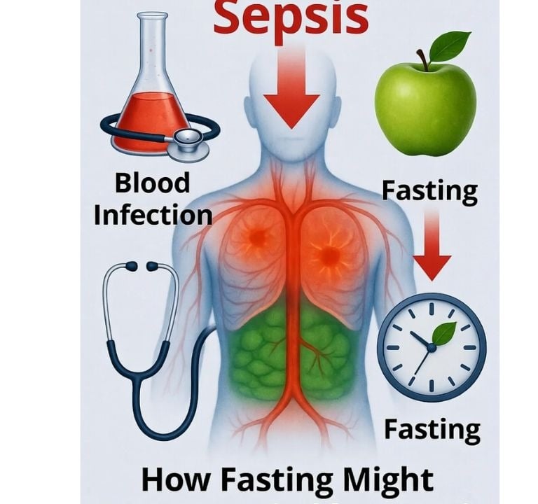   تعرف على العلاقة العلمية بين تسمم الدم (Sepsis) والصيام الطبي، وكيف قد تؤثر التحولات الأيضية وتنشي