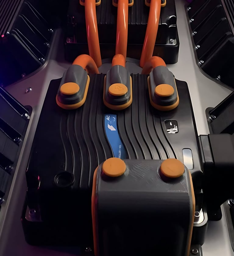 EV Car Engine Bay