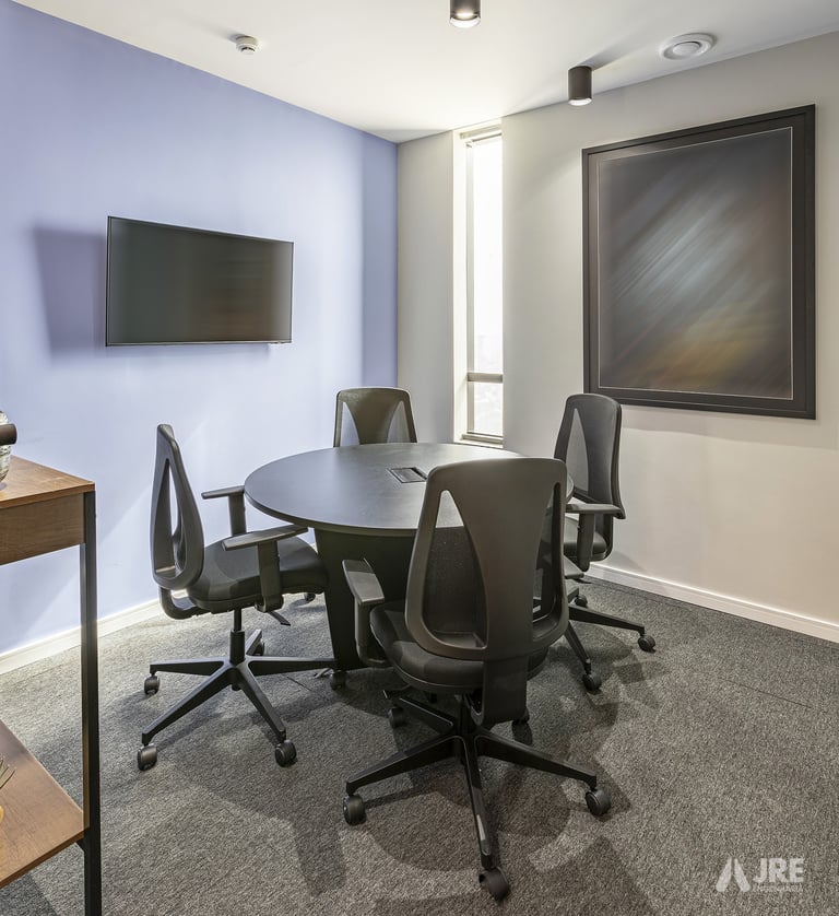 sala de reunião escritório moderno
