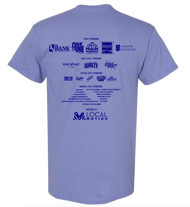 Back of Bike, Walk, and Wheel Week T-Shirt