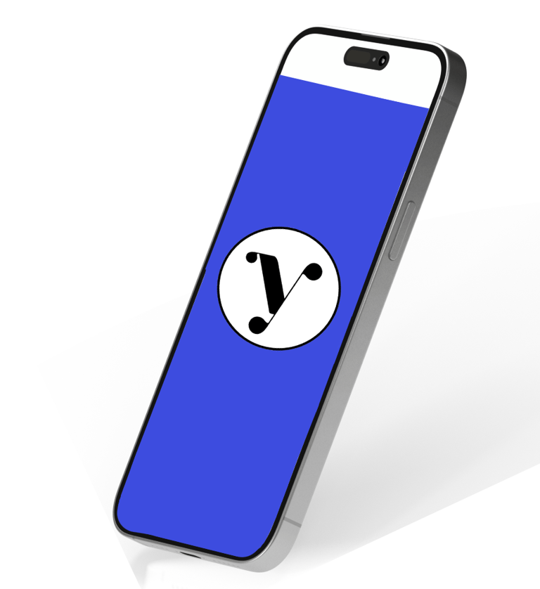 mobile phone with y symbol on it