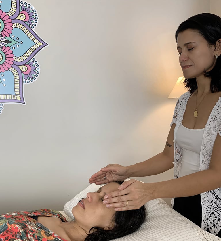 sessão de reiki