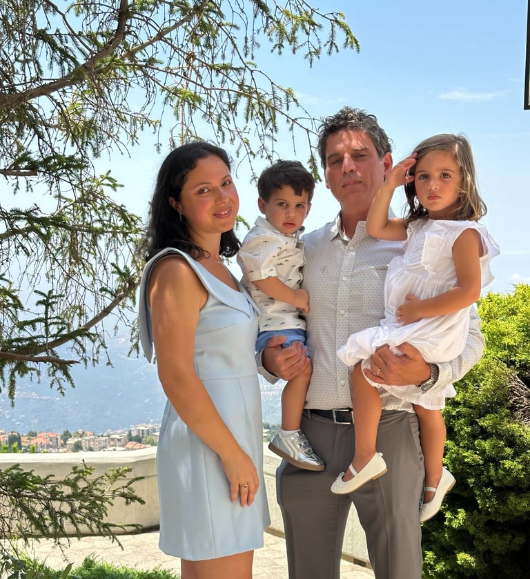 Mekhael Srour and his family