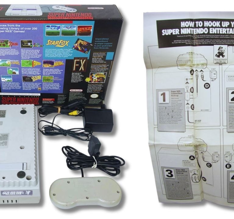Console de videogame Super Nintendo Entertainment System (SNES ou Super NES), Versão EUA