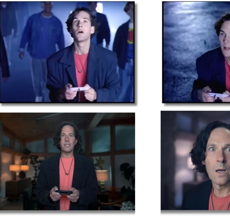 Comercial famoso do Super Nintendo nos Estados Unidos 1991 com ator Paul Rudd