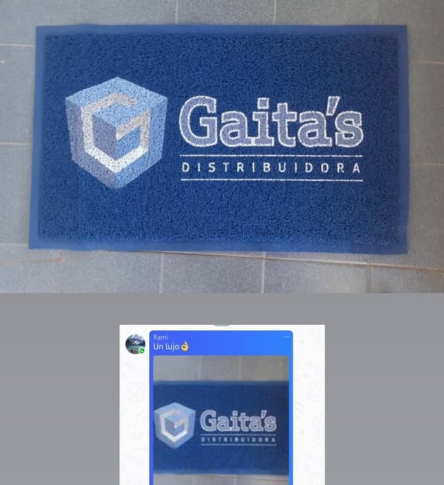 Felpudo personalizado con logo mayorista gaita