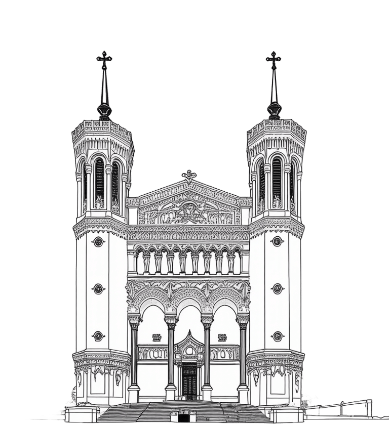 Circuit culturel en VTC à Lyon – Visite de la Basilique Notre-Dame de Fourvière avec chauffeur privé