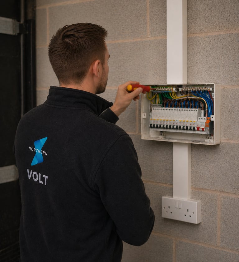 consumer unit inspection Newcastle property