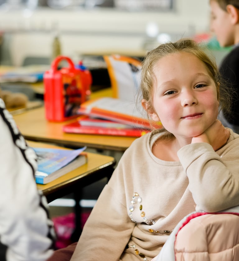 Young child smiling