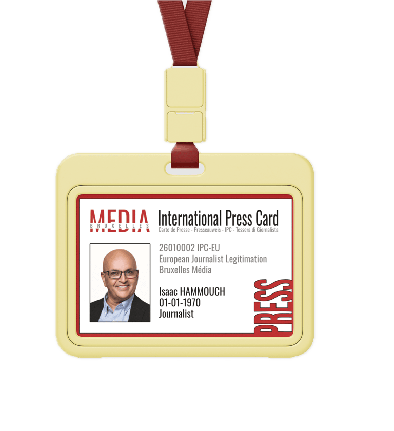 International Journalist Press Card badge