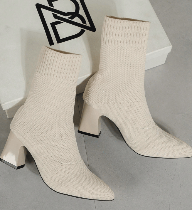 white Shein timeless boots