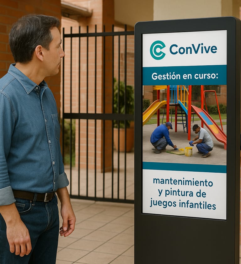 cartelera conjunto residencial