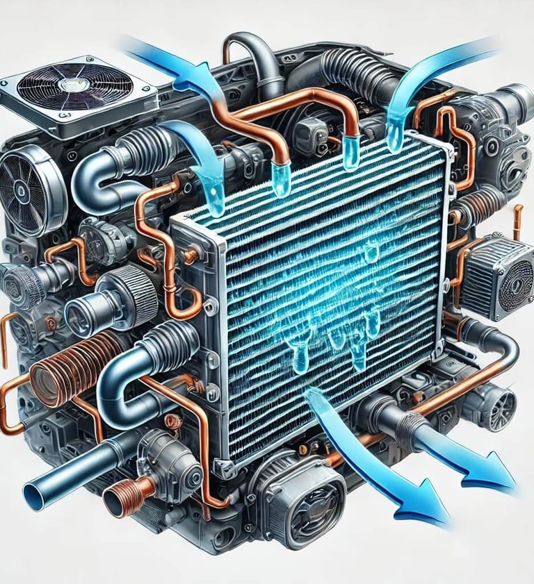 Car AC Evaporator Working
