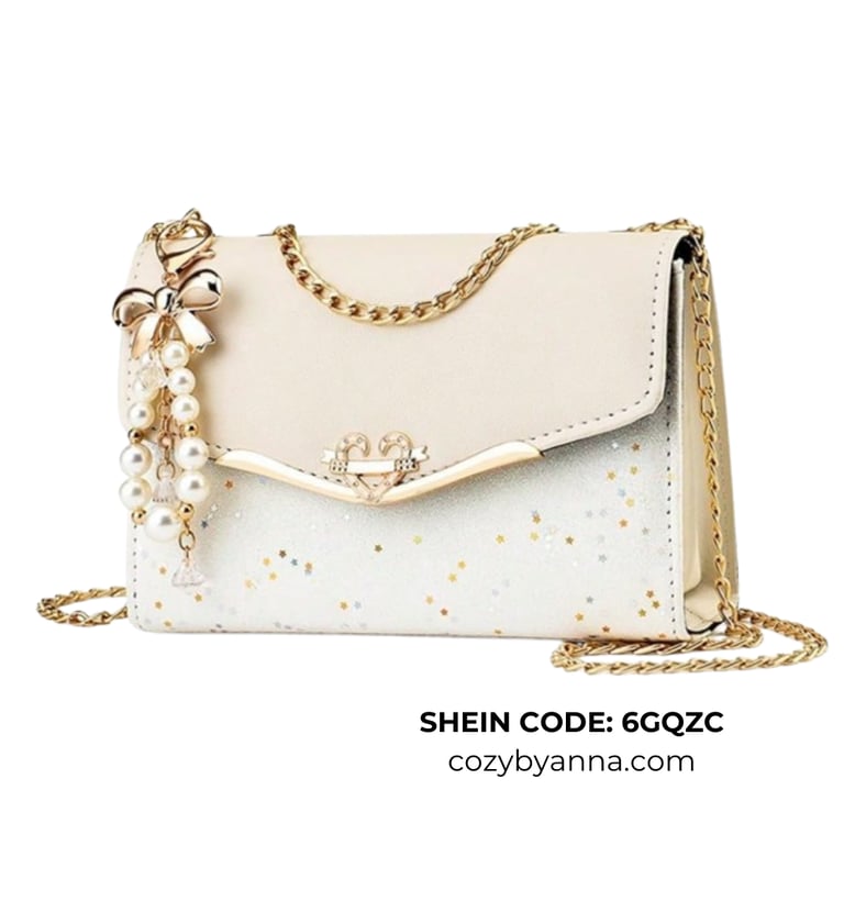 Classic Shein retro bag styled with fall outfit.
