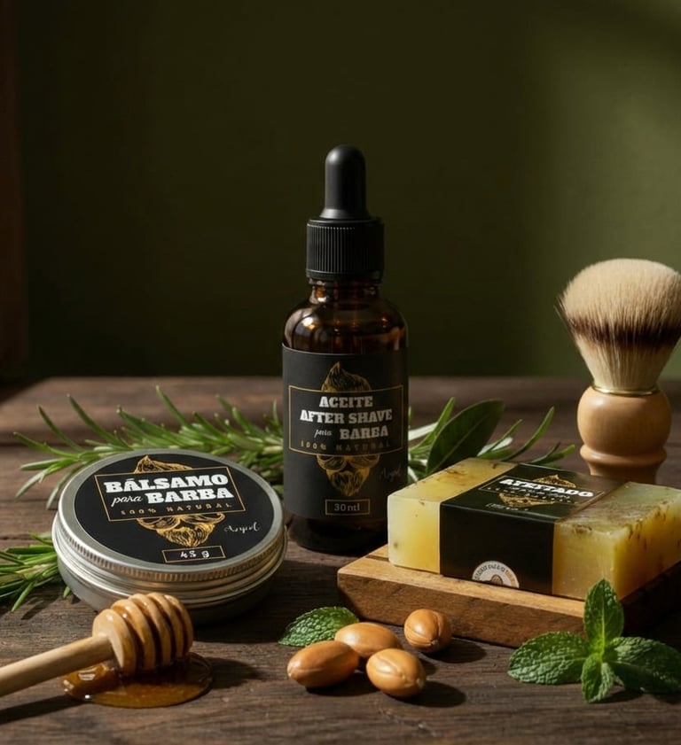 Productos de cosmetica natural para caballero