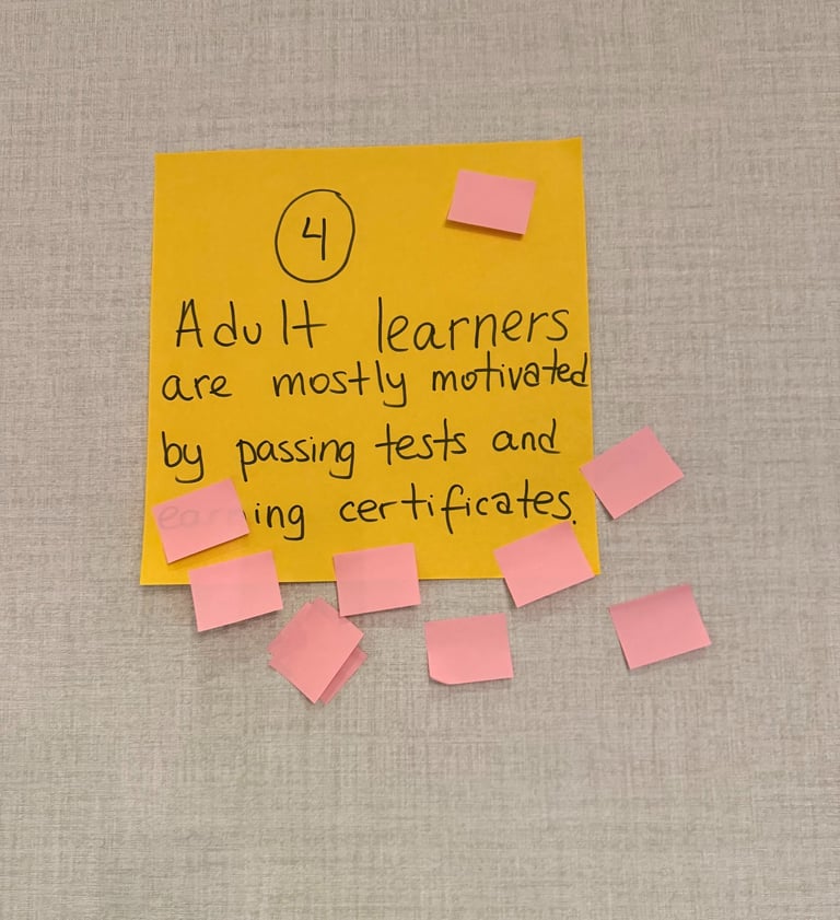 principles of adult learning myth 4